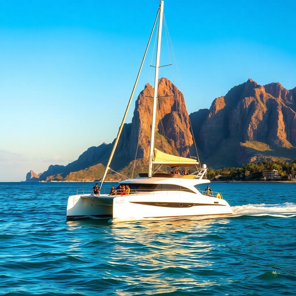 Catamarán al Atardecer